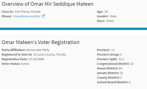 Omar Mateen Registration