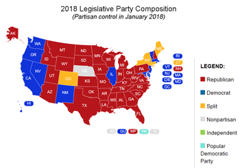 2018-Map-State-Legislatures-National-Confrence-of-State-Legislatures
